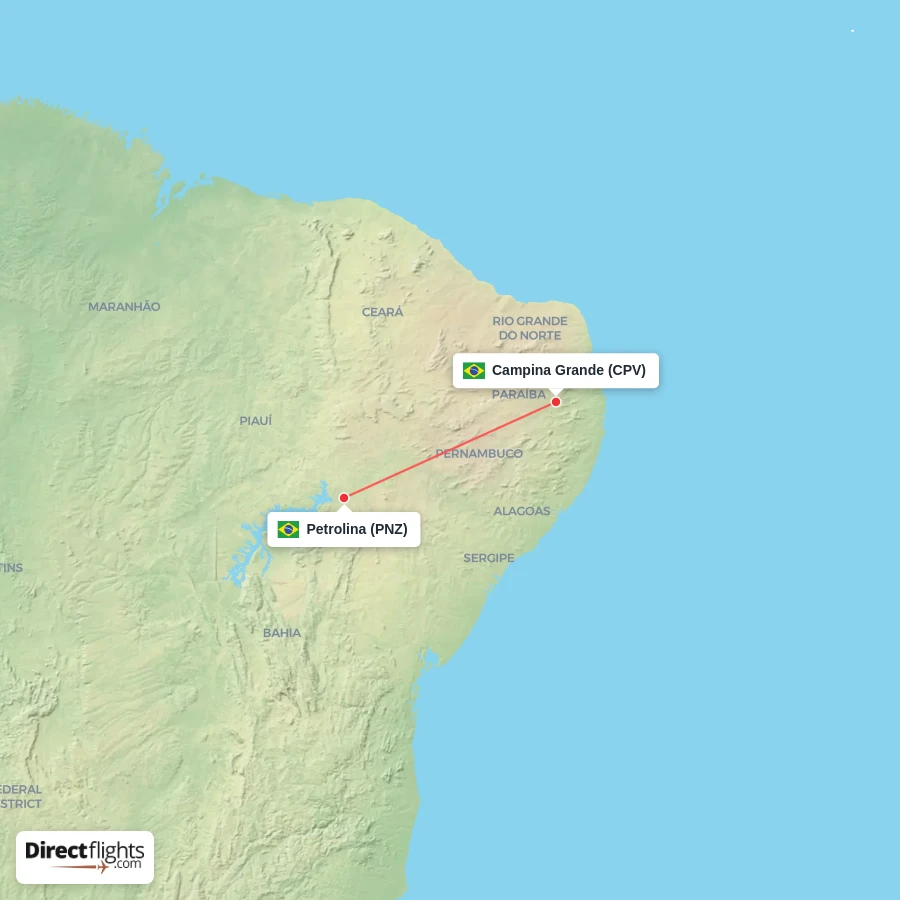 CPV - PNZ route map