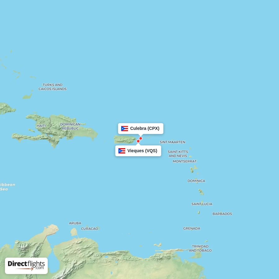CPX - VQS route map