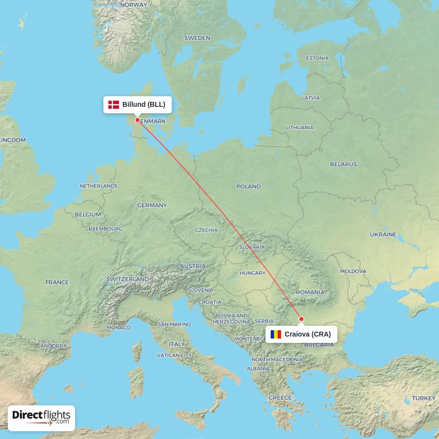 CRA - BLL route map