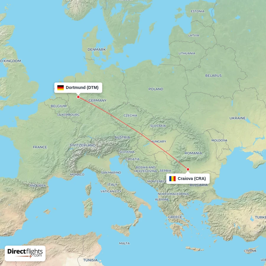 CRA - DTM route map