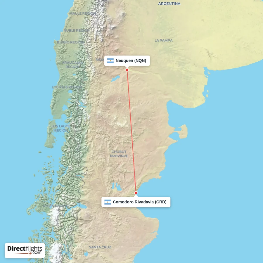 CRD - NQN route map