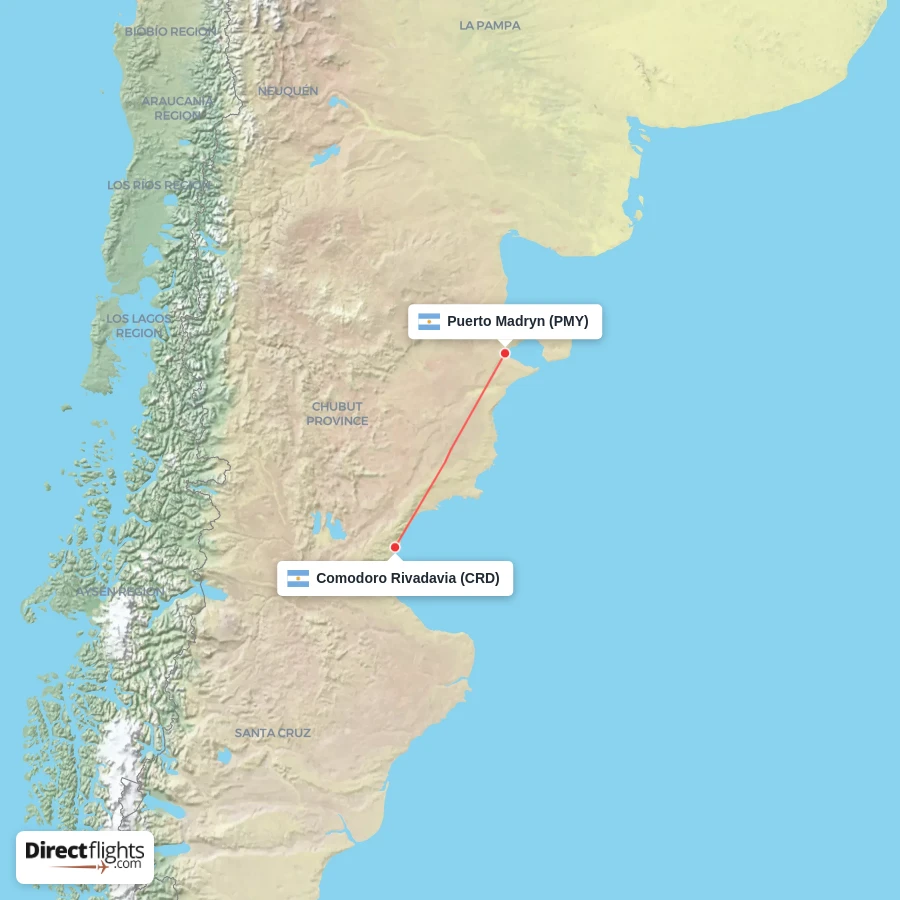 CRD - PMY route map