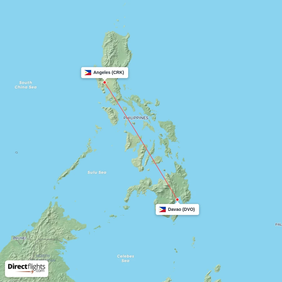 CRK - DVO route map