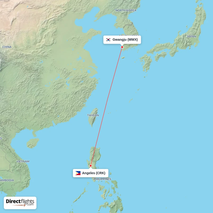CRK - MWX route map