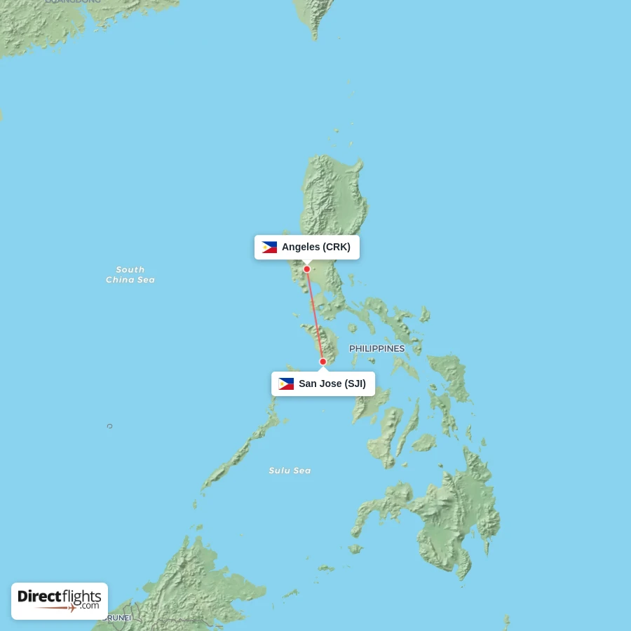 CRK - SJI route map
