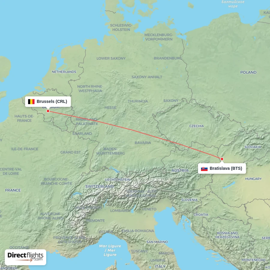 CRL - BTS route map