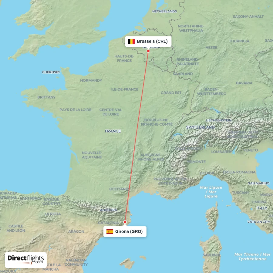 CRL - GRO route map