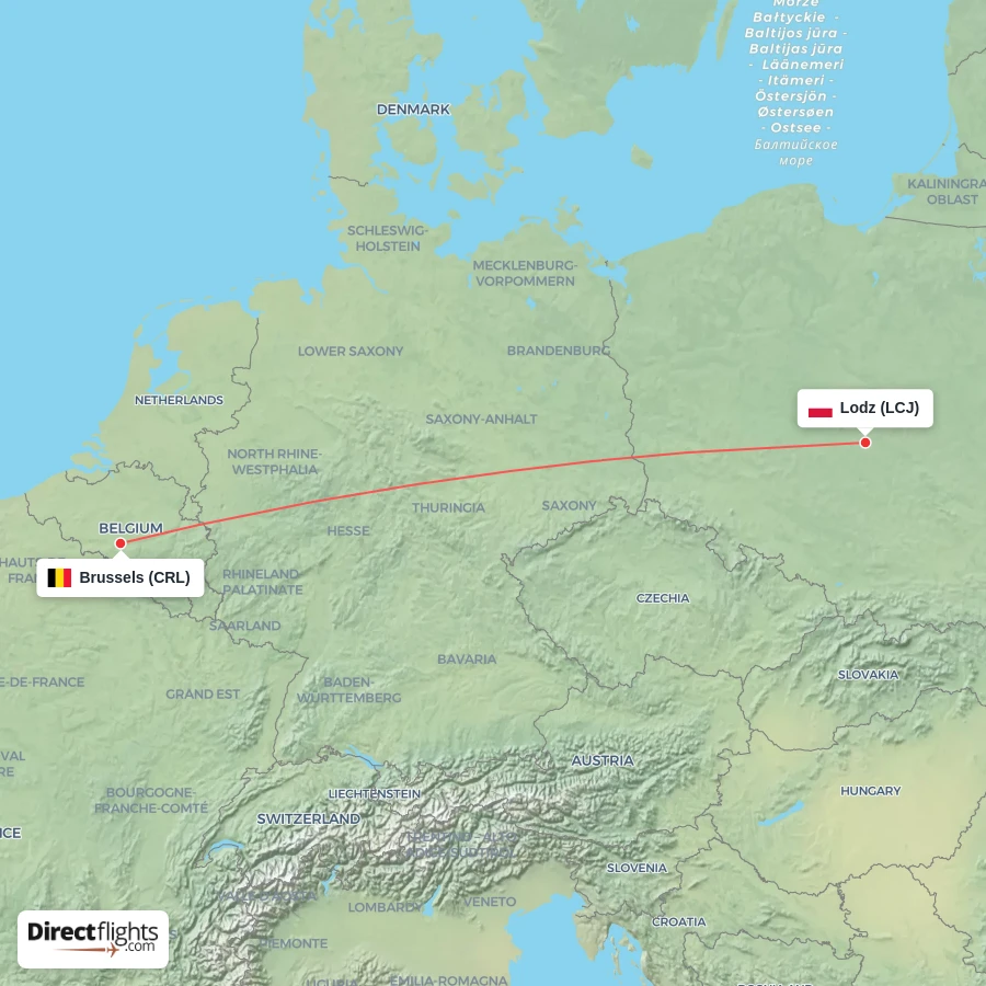 CRL - LCJ route map