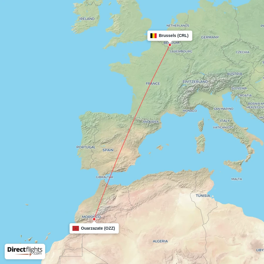 CRL - OZZ route map