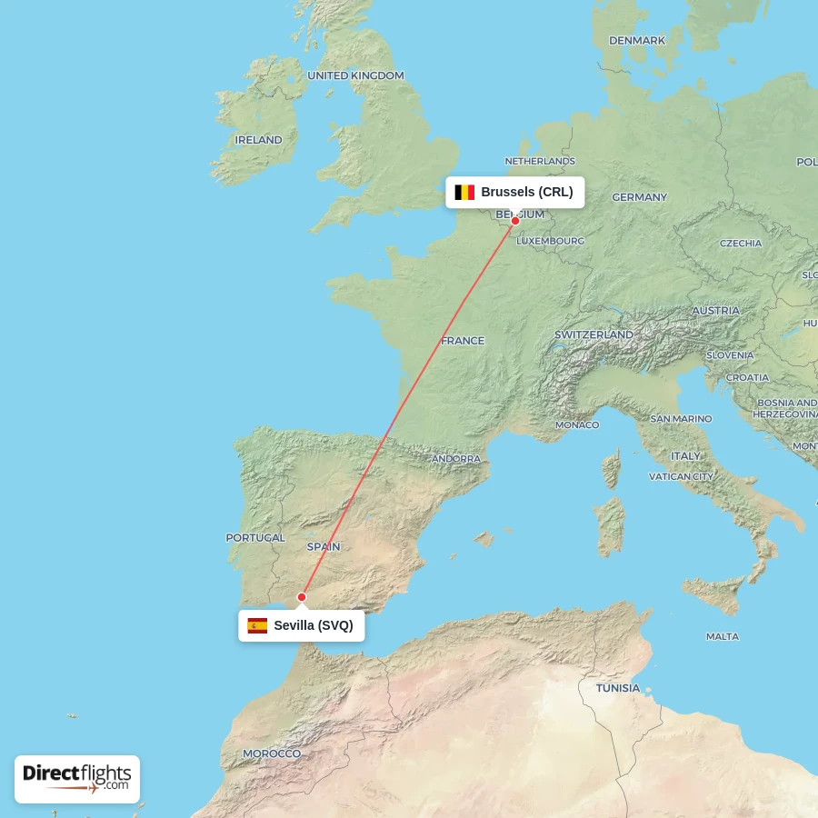 CRL - SVQ route map