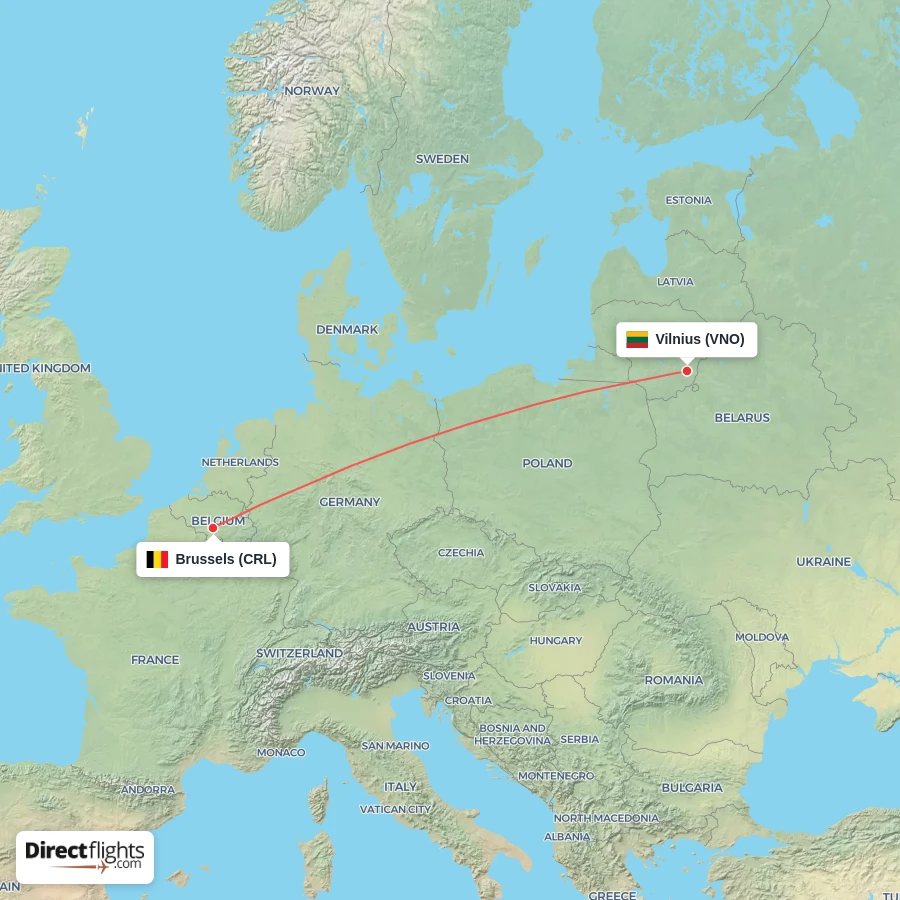 CRL - VNO route map