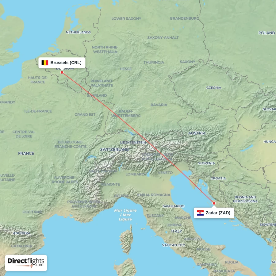 CRL - ZAD route map