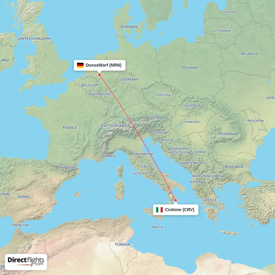 CRV - NRN route map