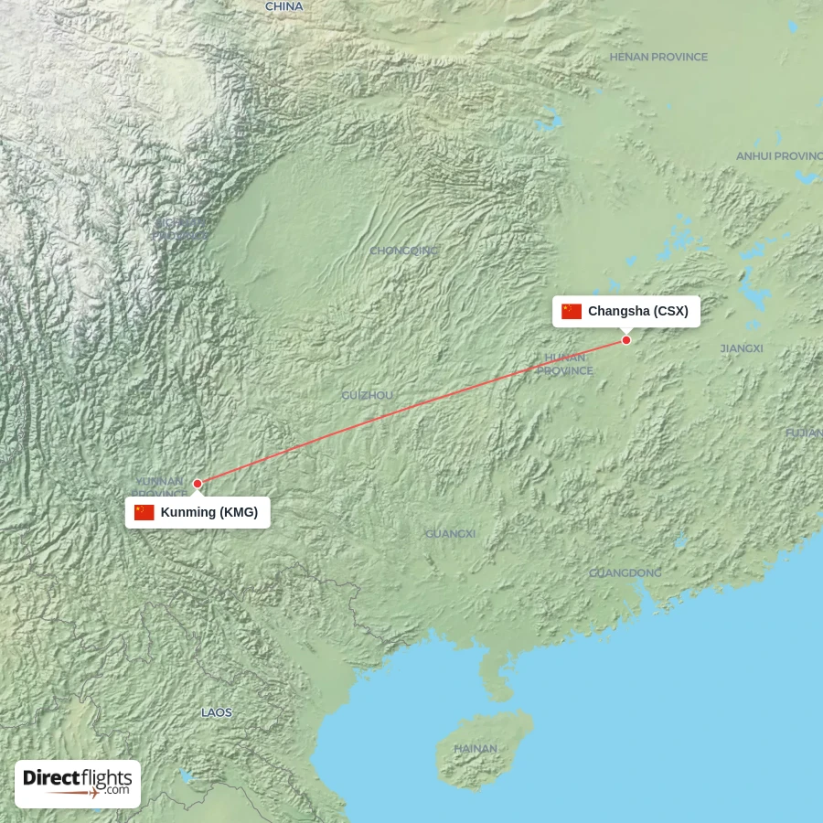 CSX - KMG route map