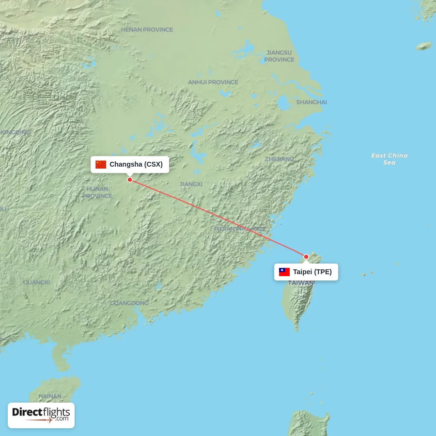 CSX - TPE route map
