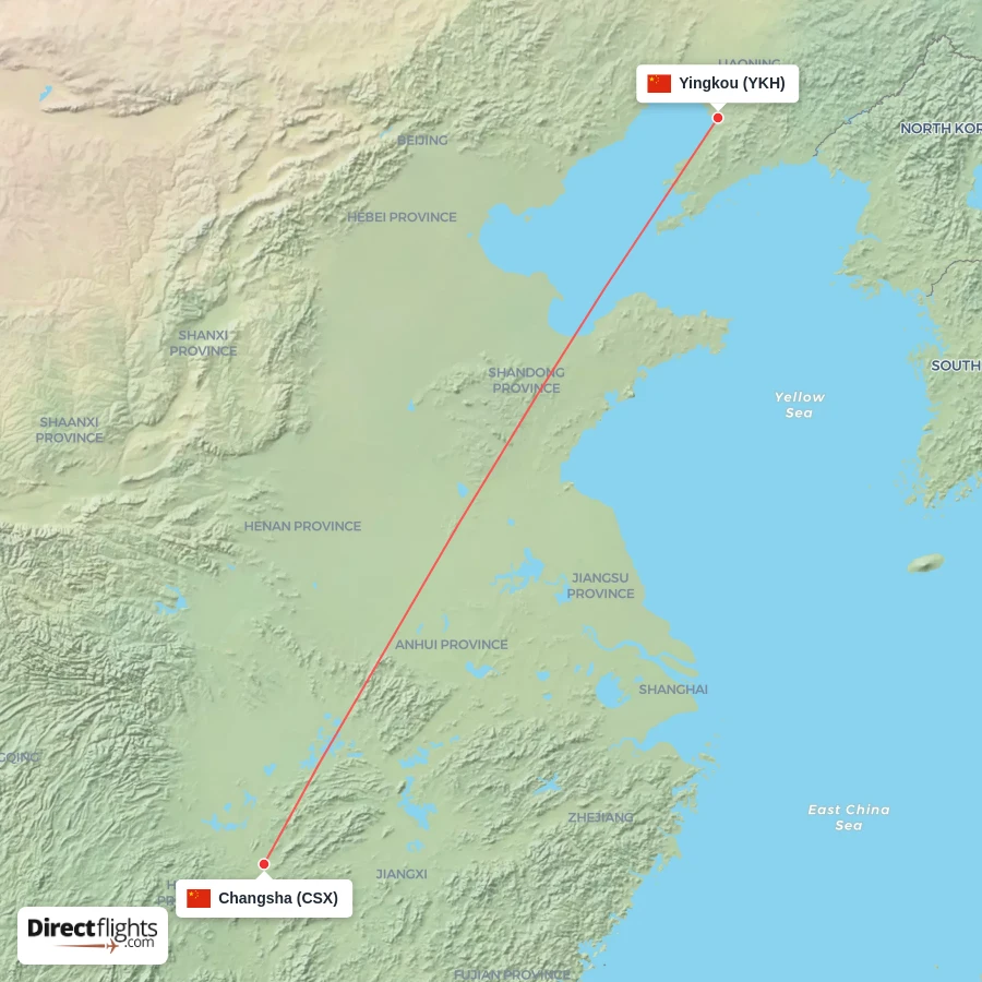 CSX - YKH route map