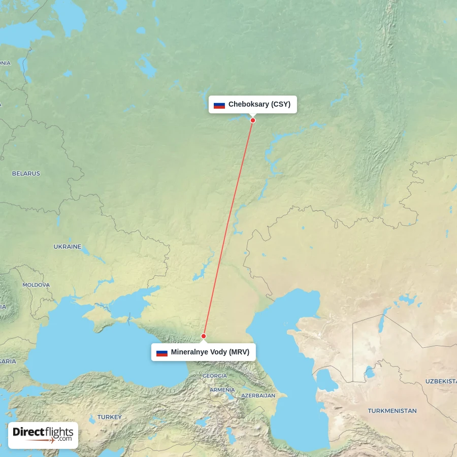 CSY - MRV route map