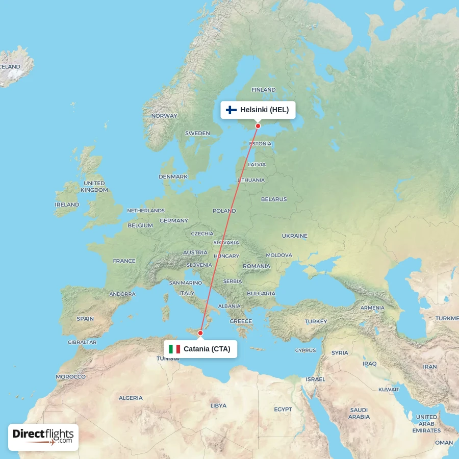 CTA - HEL route map