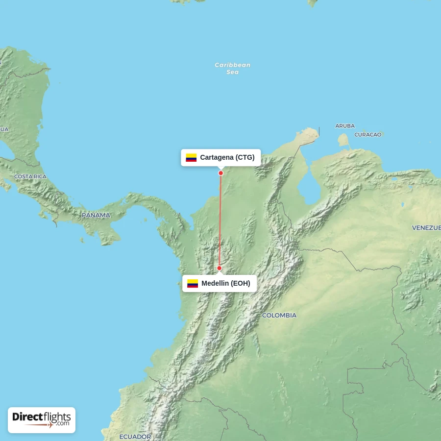 CTG - EOH route map