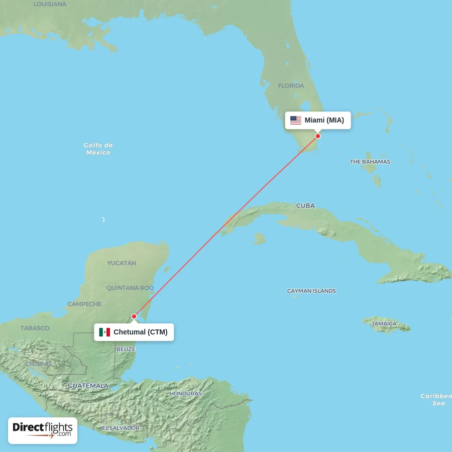 CTM - MIA route map