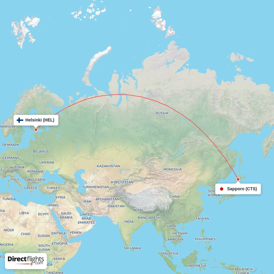 CTS - HEL route map