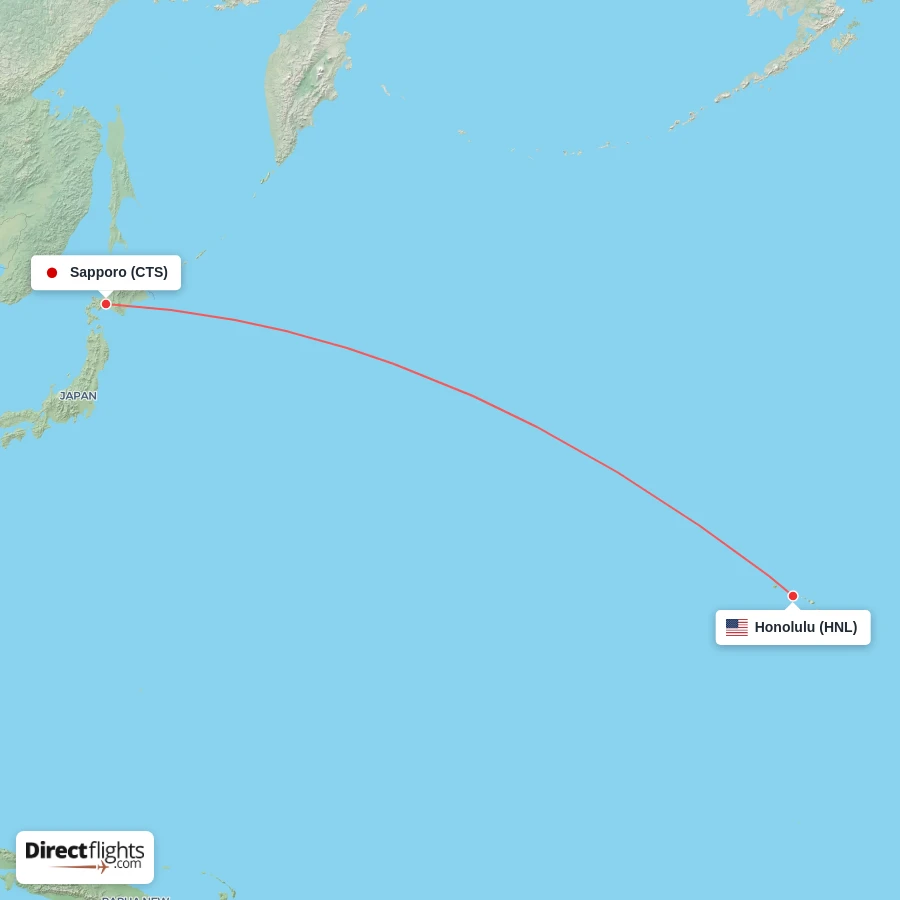 CTS - HNL route map