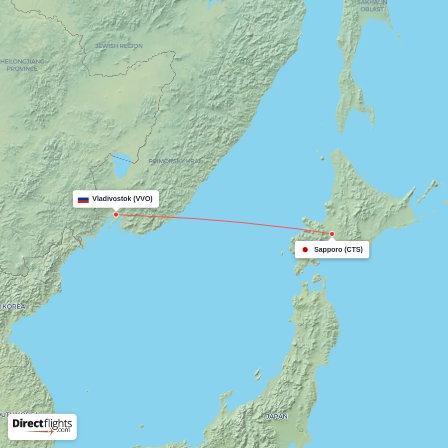 CTS - VVO route map