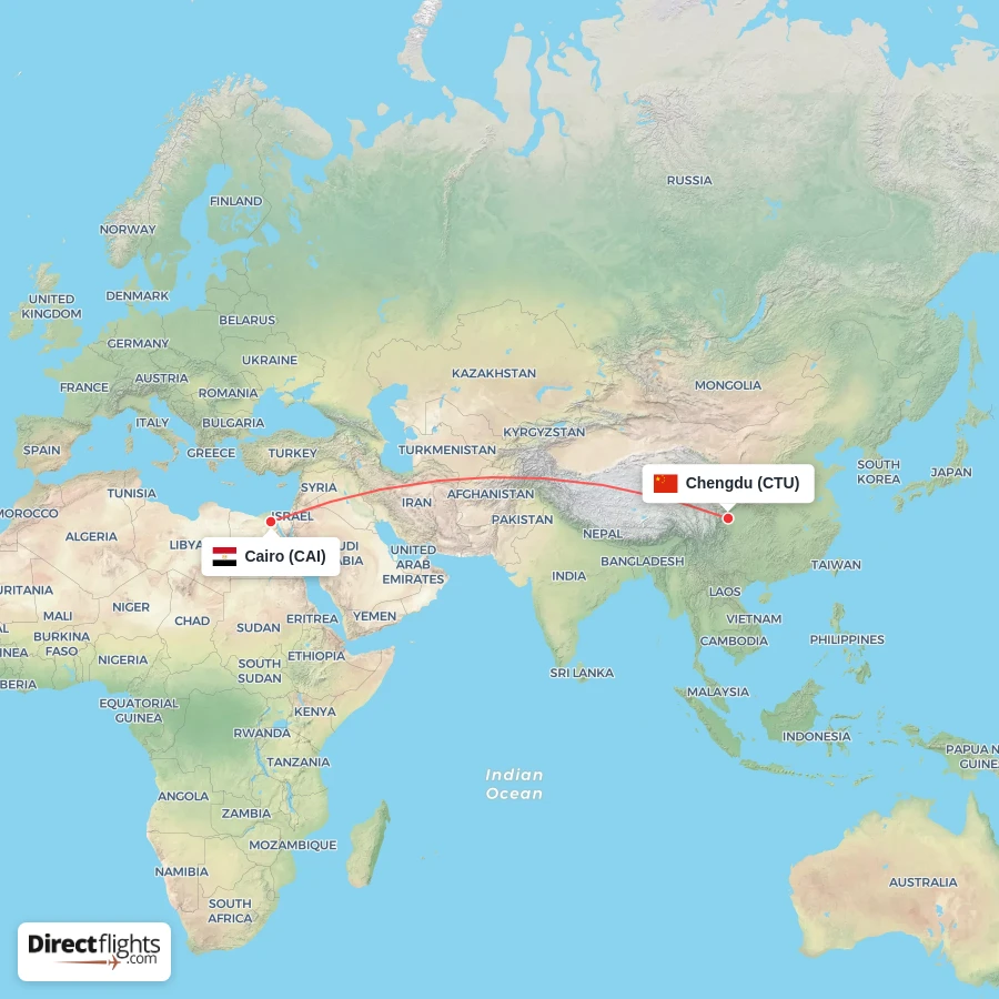 CTU - CAI route map