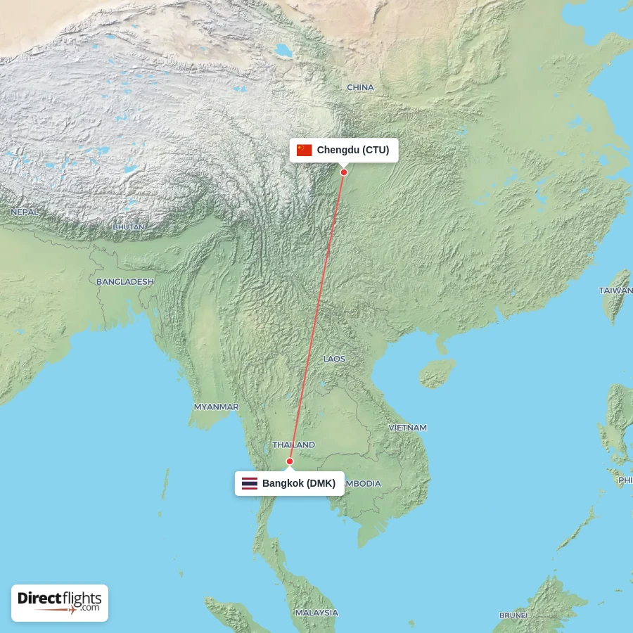 CTU - DMK route map