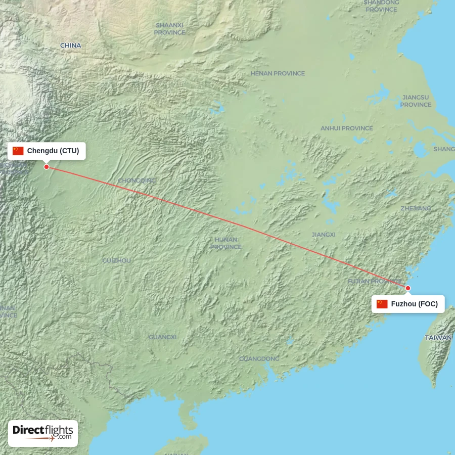 CTU - FOC route map