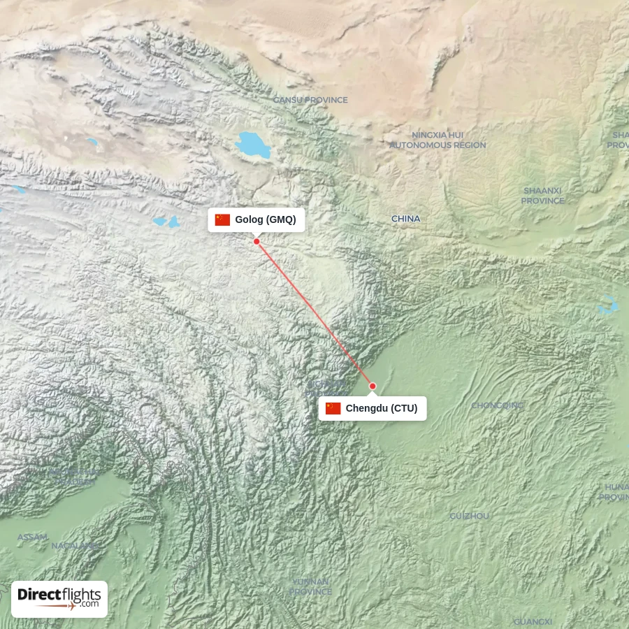 CTU - GMQ route map