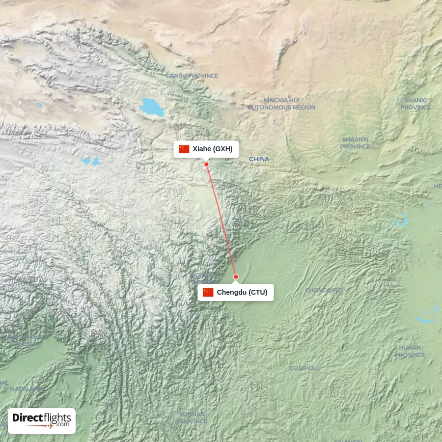CTU - GXH route map