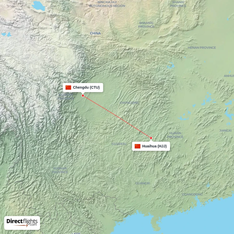 CTU - HJJ route map