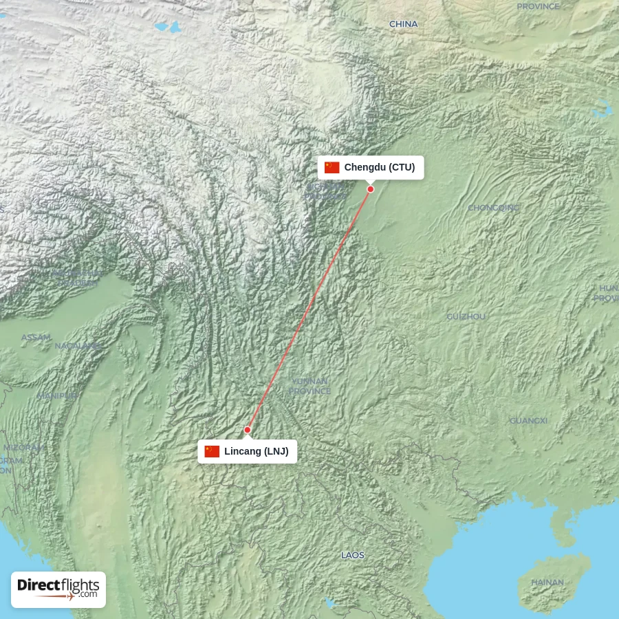 CTU - LNJ route map