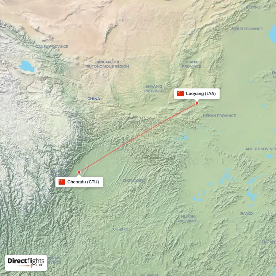 CTU - LYA route map