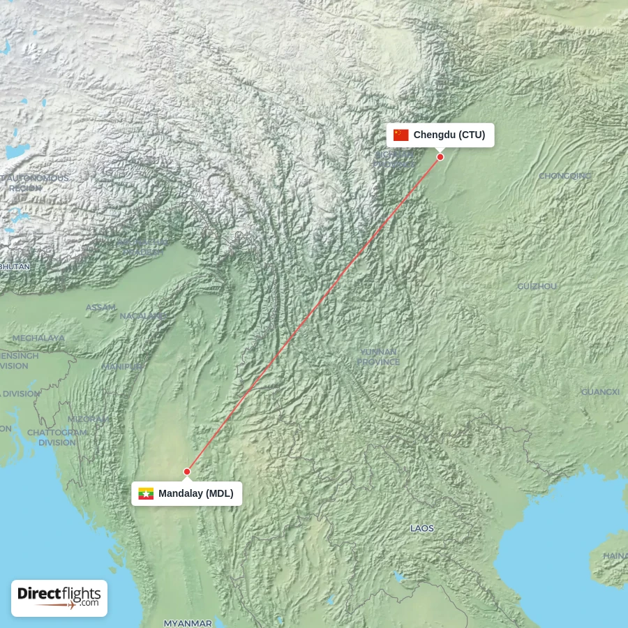 CTU - MDL route map