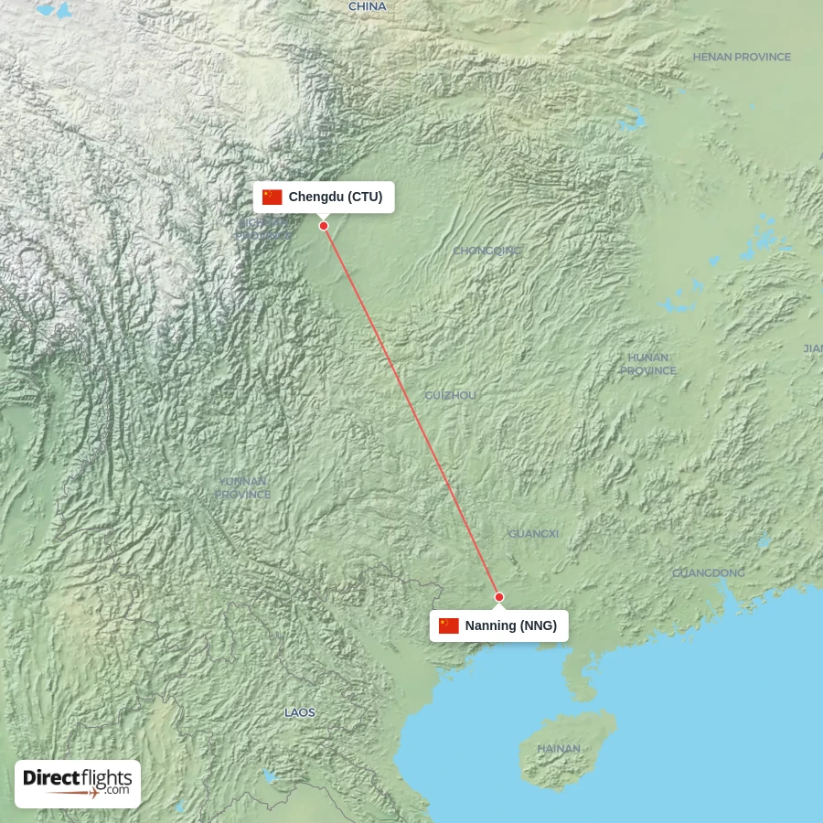 CTU - NNG route map