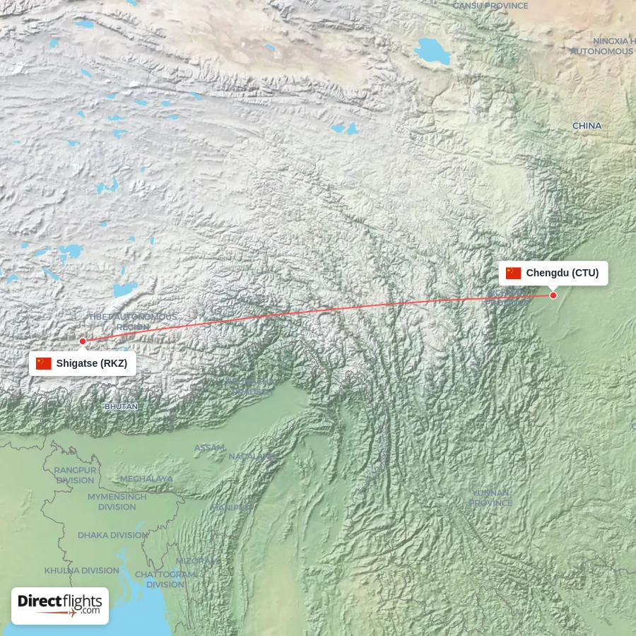 CTU - RKZ route map