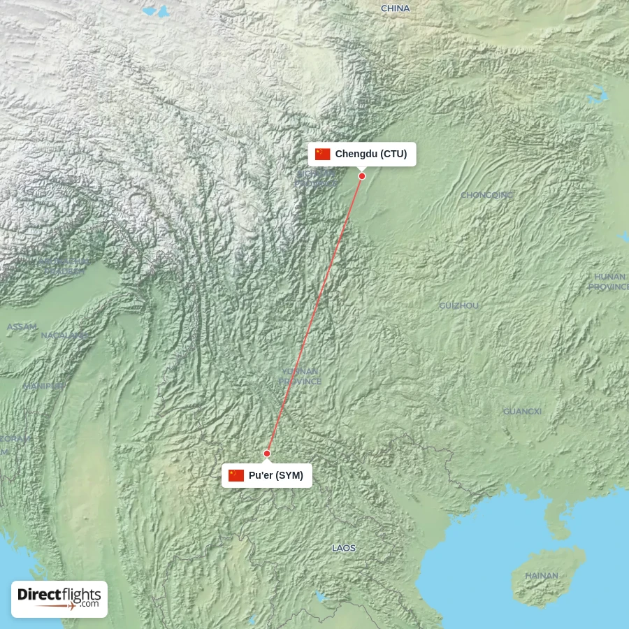 CTU - SYM route map
