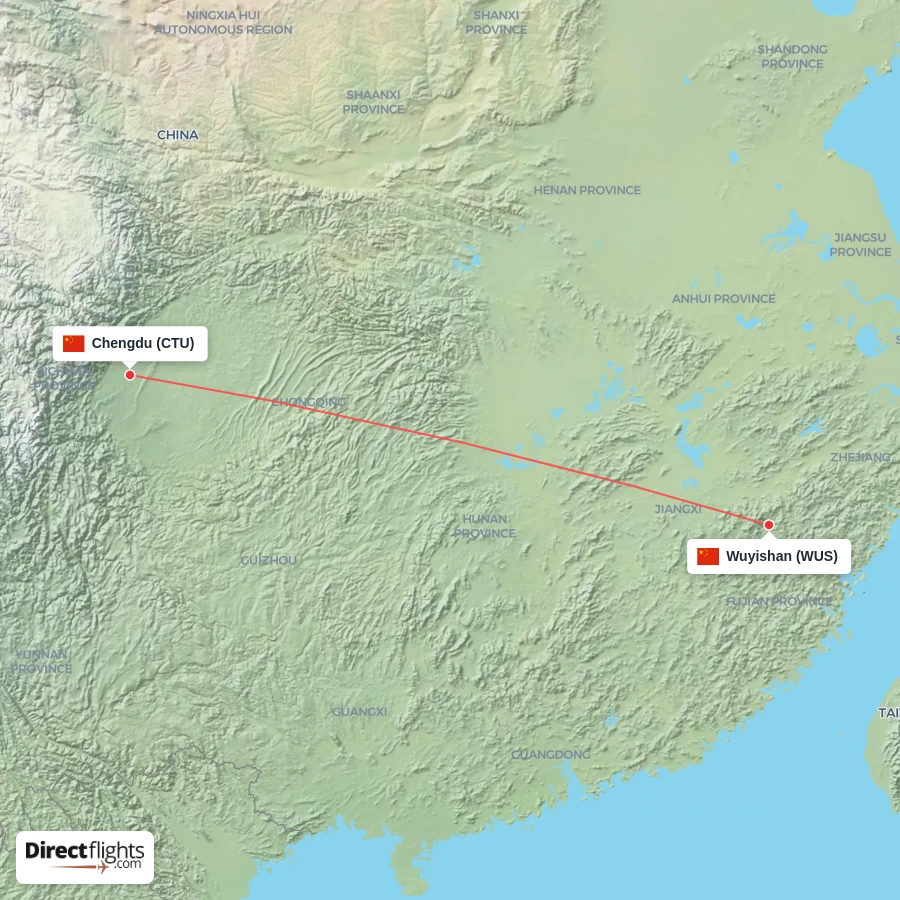 CTU - WUS route map