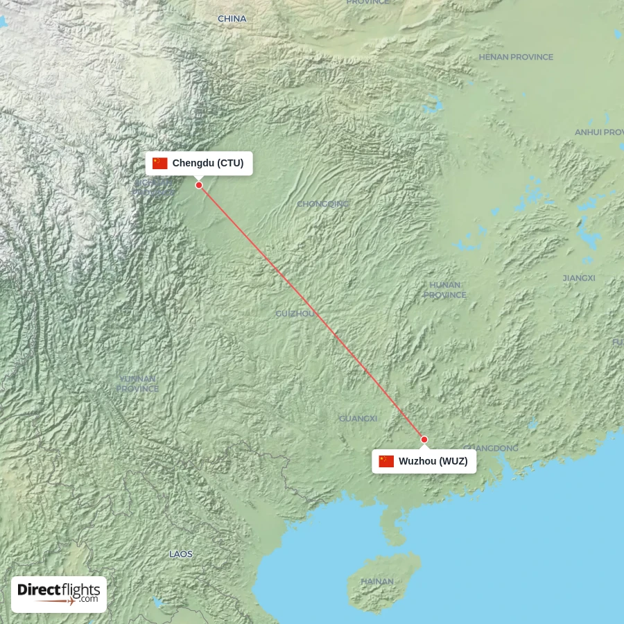 CTU - WUZ route map