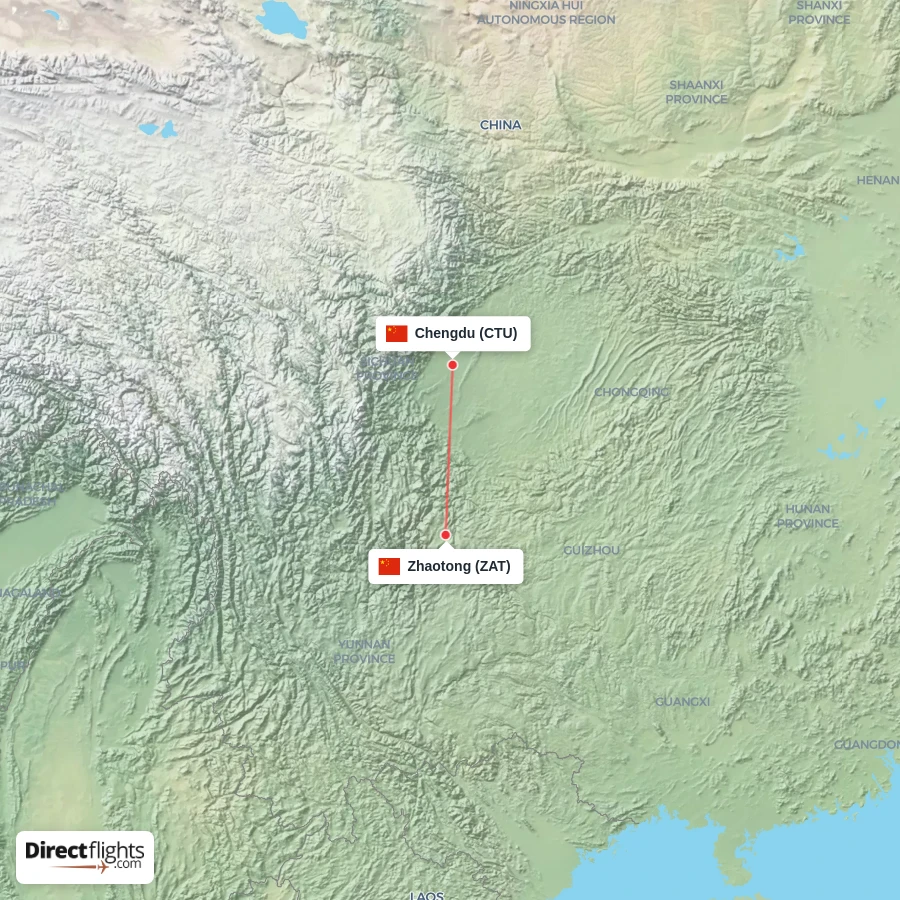 CTU - ZAT route map