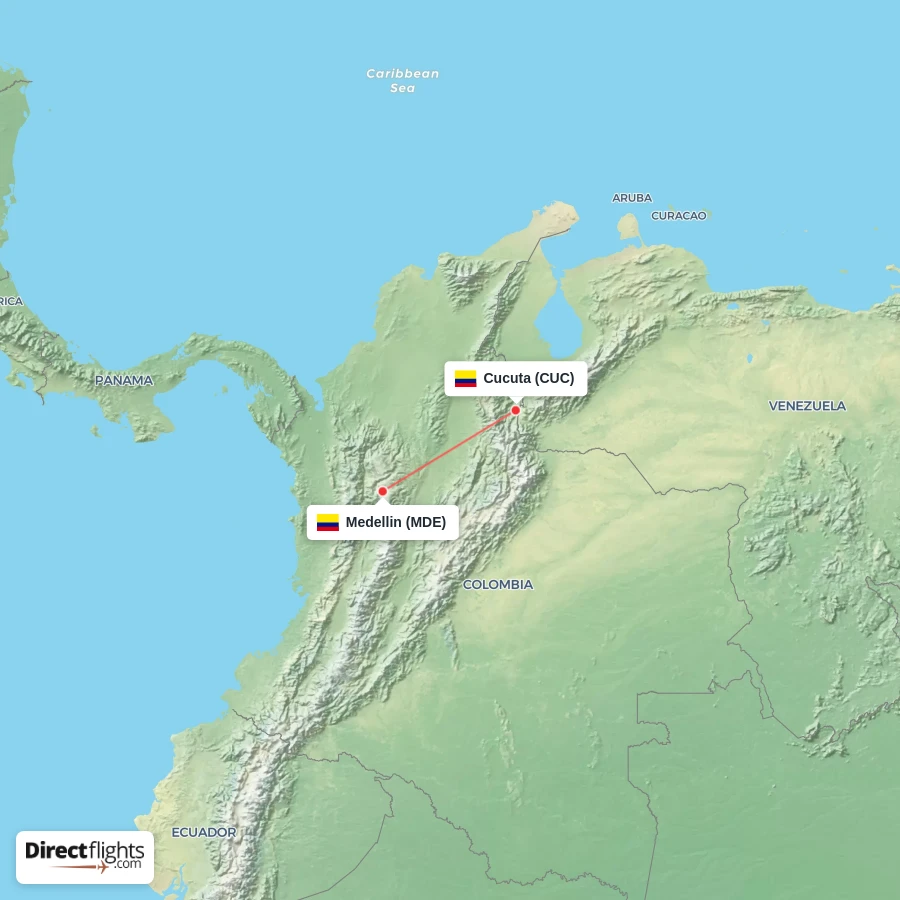 CUC - MDE route map