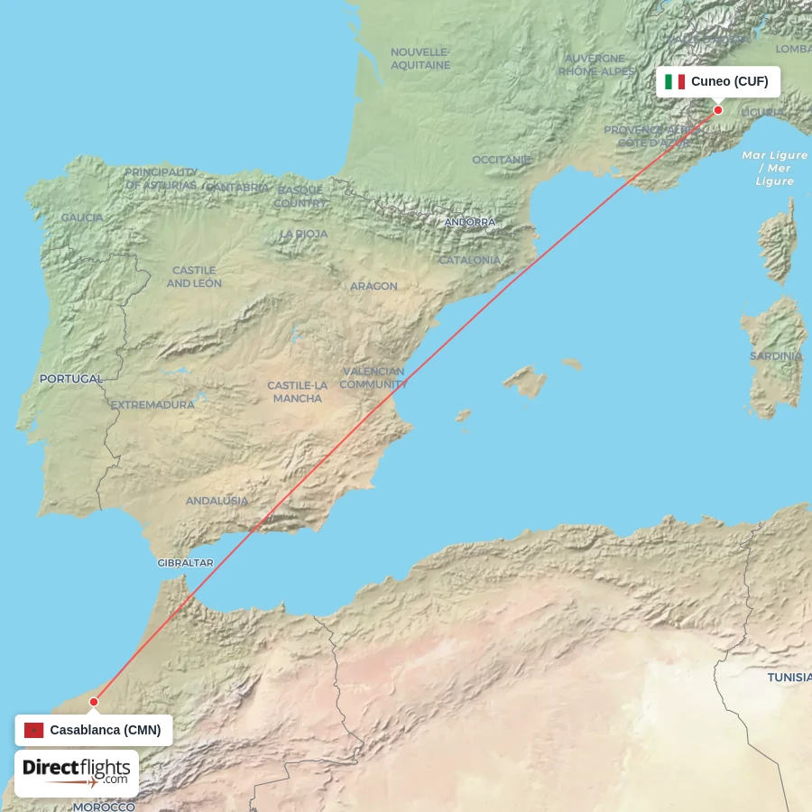 CUF - CMN route map