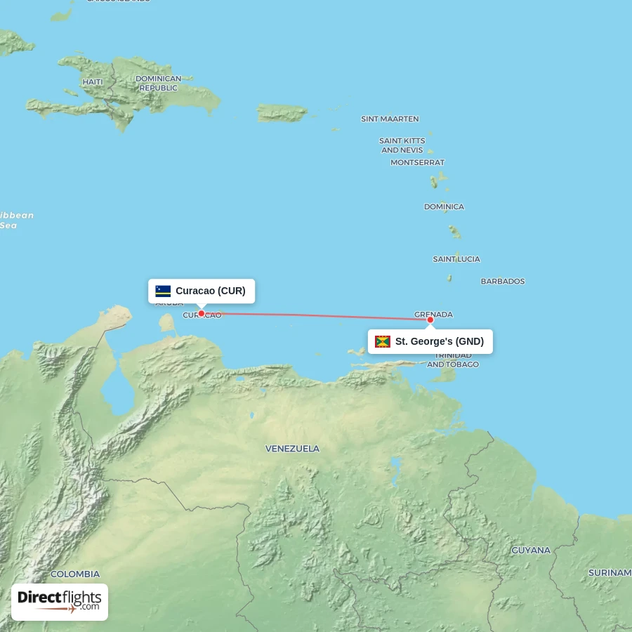 CUR - GND route map
