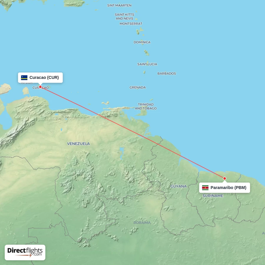 CUR - PBM route map
