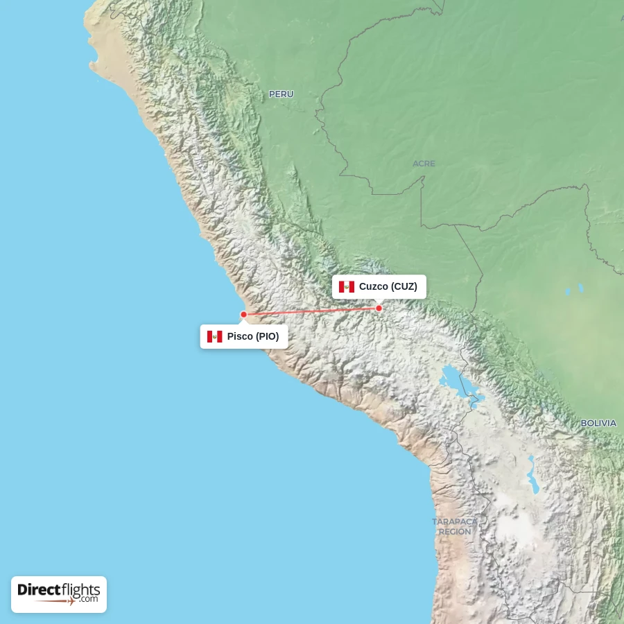 CUZ - PIO route map