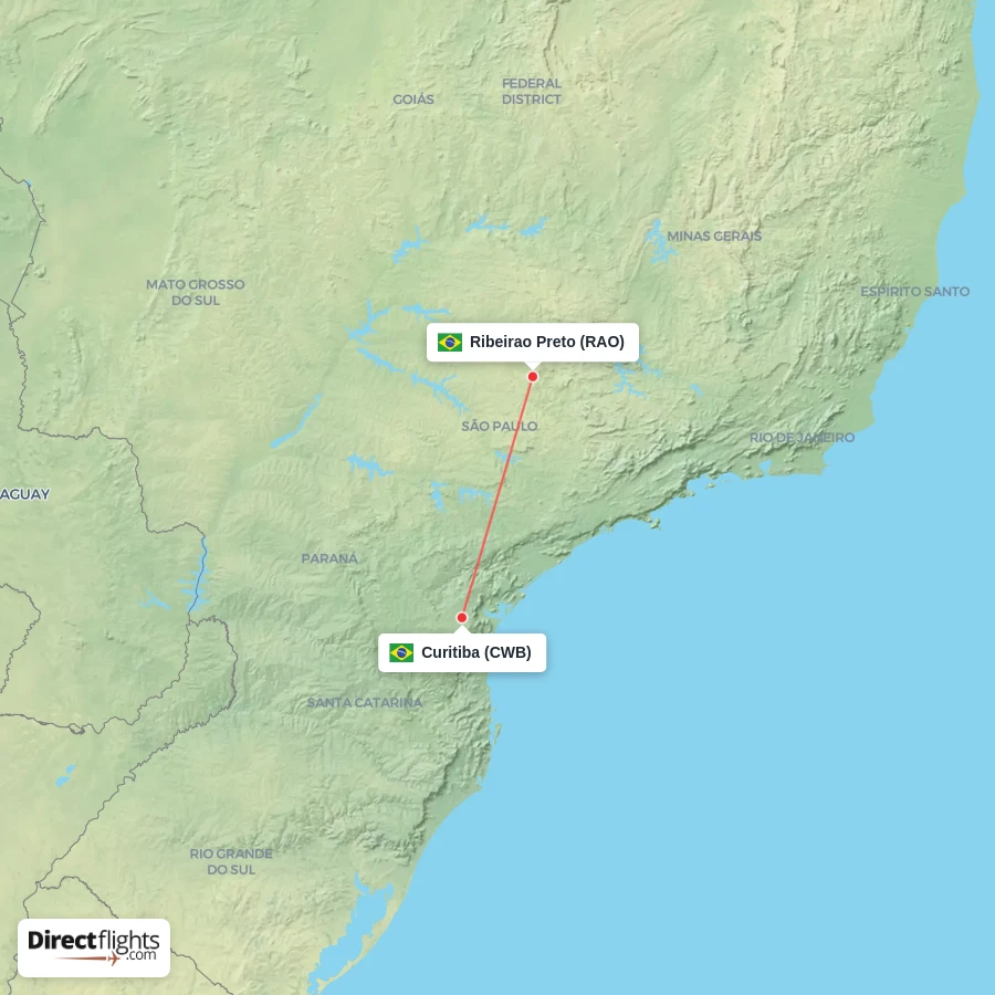 CWB - RAO route map