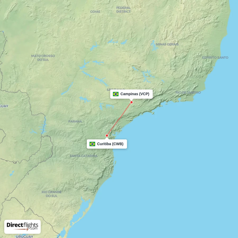 CWB - VCP route map