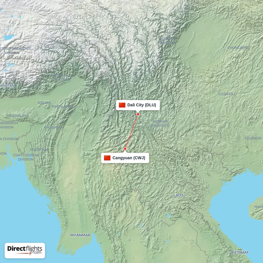 CWJ - DLU route map